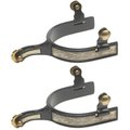 Jacks Jacks 11106 Black Steel Roping Spurs 11106